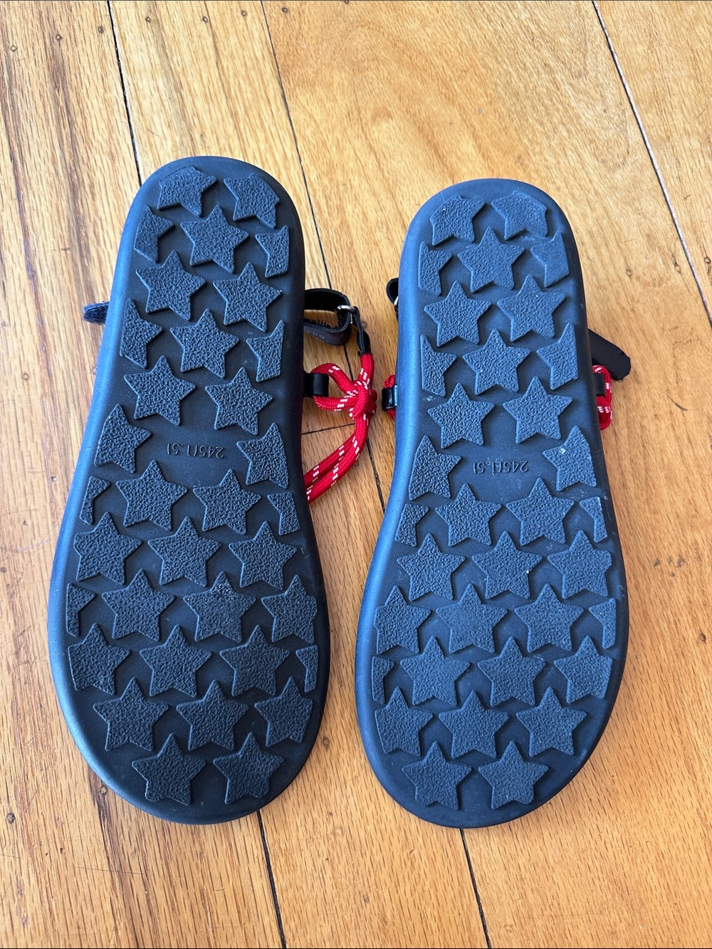 Red Rope Sandals - Picture 2 of 2